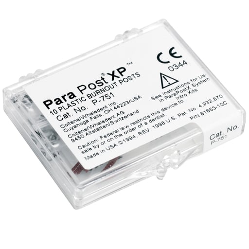 ParaPost XP P751-4 yellow .040" (1.0mm) plastic burnout post, 10 post refill