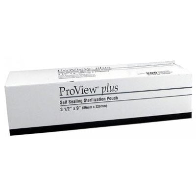 ProView plus 3.50" x 9" Triple Seal, Paper/Blue Film Sterilization Pouch