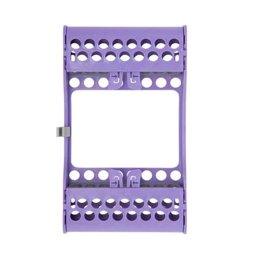 E-Z Jett Cassette 8 Instrument Holder, Neon Purple, open top, round holes