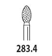 Two Striper FG #283.4 football shaped coarse diamond contouring bur, pack of 5