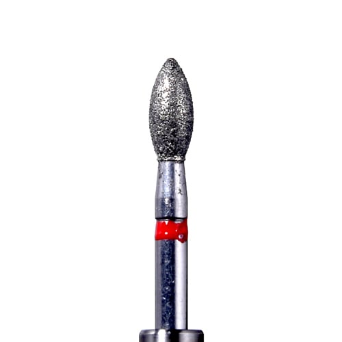 Defend FG #368.023 Fine grit, Egg/Football diamond burs, 10/Pk