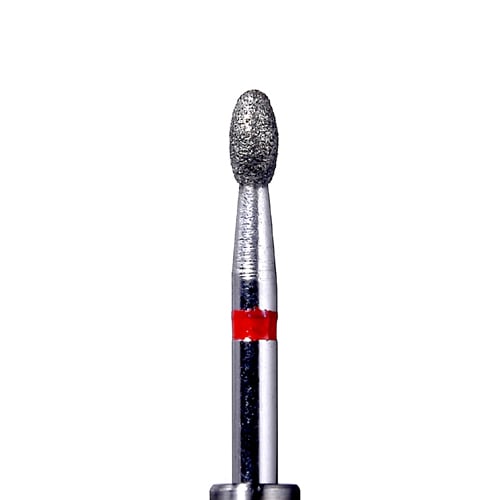 Defend FG #379.018 Fine grit, Egg/Football diamond burs, 10/Pk