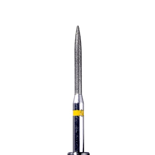 Defend FG #863.012 Super Fine grit, Flame diamond burs, 10/Pk