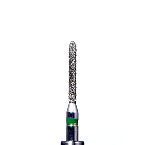 Defend FG #885.010 Coarse grit, Beveled Cylinder diamond burs, 10/Pk