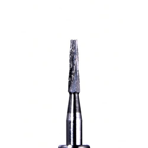 Defend FG #701 taper fissure crosscut carbide bur, pack of 10 burs
