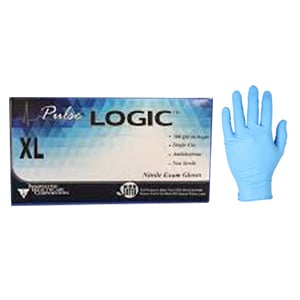 Pulse Logic Nitrile Exam Gloves, Extra Large, 300 per box, Powder-Free