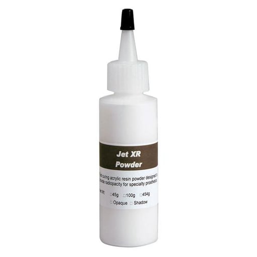 Jet XR Opaque powder - 45 Gm. Radiopaque self-curing powder, for use