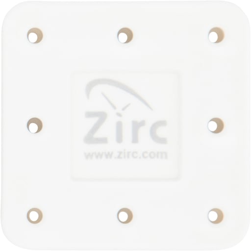 Zirc 8 Hole White, Magnetic Bur Block with Microban. Autoclavable/Chemiclavable