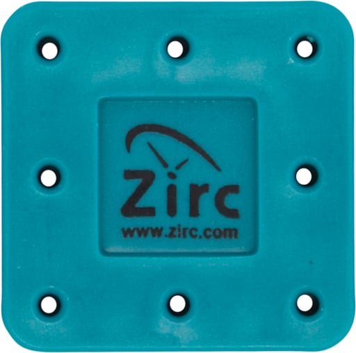 Zirc 8 Hole Teal, Magnetic Bur Block with Microban. Autoclavable/Chemiclavable