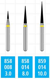 Alpen x1 FG #858.014 Extra Fine Grit, Pointed Cone Shaped Finishing, Single Use