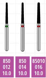 Alpen x1 FG #85010.016 Fine Grit, Round End Taper, Single Use Diamond Bur