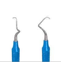 American Eagle #17/18 Gracey Curette with 3/8" EagleLite Resin Blue Handle