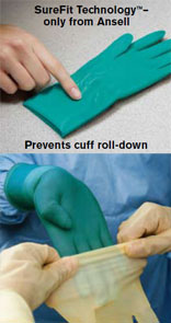 Encore Underglove Latex Surgical Gloves: size 6 1/2, Sterile, Powder-Free