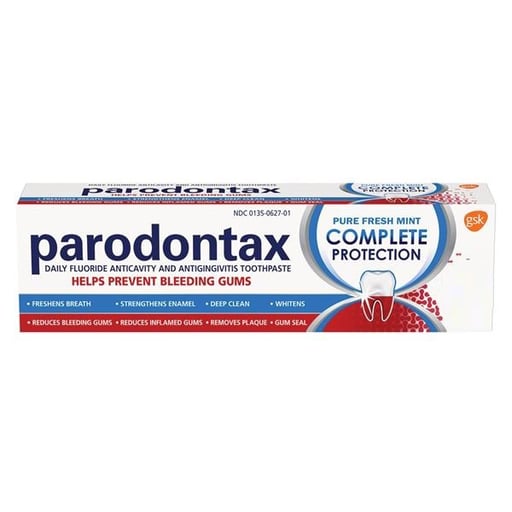 Parodontax Complete Protection Toothpaste, Pure Fresh Mint flavor, Box of 12