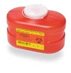 BD Sharps Collector 3.3 Quart small, Red, Single Container