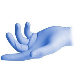 House Brand Powder-Free Nitrile Gloves, Non-Sterile, X-Large, Blue, 180/Box