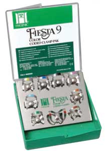 Hygenic Fiesta 9 Wingless Color Coded Clamp Pak. Pak contains: 1 Color-Coded