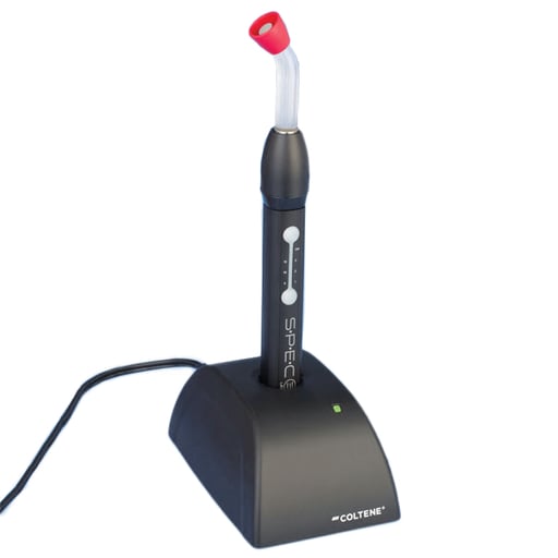 S.P.E.C. 3 LED Curing Light. Removable, autoclavable "turbo" 8mm fiberoptic