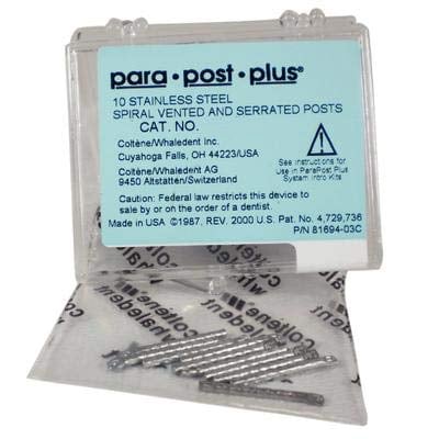 ParaPost Plus P244-4 yellow .040" (1.0mm) stainless steel post, 10 post refill