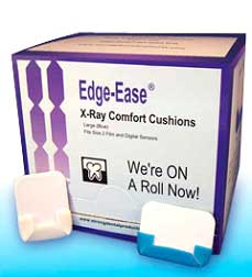 Edge-Ease X-ray Cushion - Large, Blue. Adheres to all traditional film