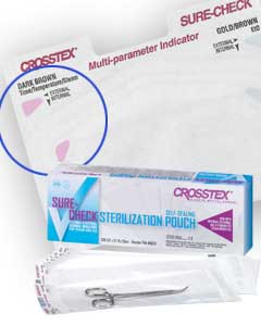 Sure-Check 8" x 16" Sterilization Pouch 200/Bx. Self-Sealing with Built-In
