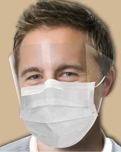 Ultra Sensitive FogFree Ultra Sensitive Earloop Face Mask With Shield