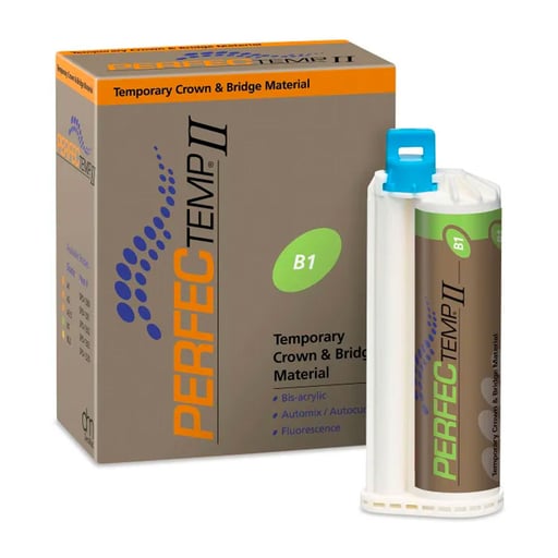 PERFECTemp II B1 Cartridge, Temporary Crown & Bridge Material 4:1, Self-Cure