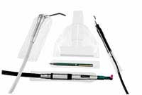 Denticator Low Speed Handpiece Sleeves, 1 3/8" x 8", with hole in end, Box