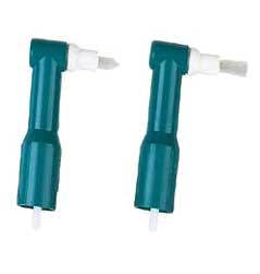 Denticator Blue Prophy Angle with Flat Brush, Box of 144