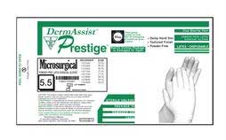 DermAssist Prestige Microsurgical Latex Surgical Gloves: Sterile, Smooth