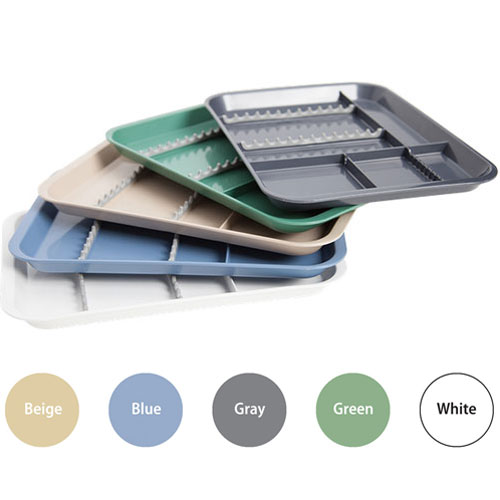 B-Lok Divided Tray, Size B (Ritter) - Gray, Plastic, 13-3/8" x 9-5/8" x 7/8"