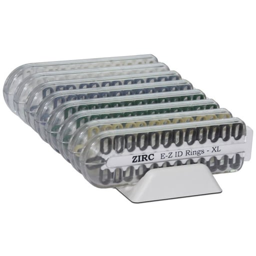 E-Z ID Instrument Rings - XL, 200/Pk. Classic Colors Kit. Just over 1/2"