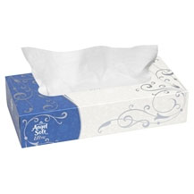 Angel Soft ps Ultra Premium Facial Tissue, Flat Box, White. 7.4" x 8,8", 125