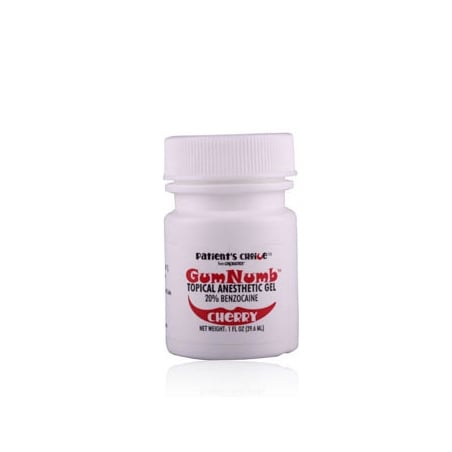 Gumnumb Cherry Topical Anesthetic Gel (Benzocaine 20%), 1 oz. Jar