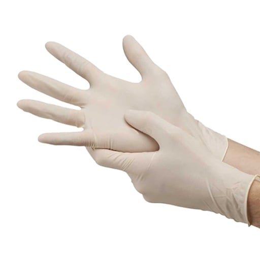 House Brand Powder-Free Latex Gloves, Non-Sterile, Medium, 100/Bx