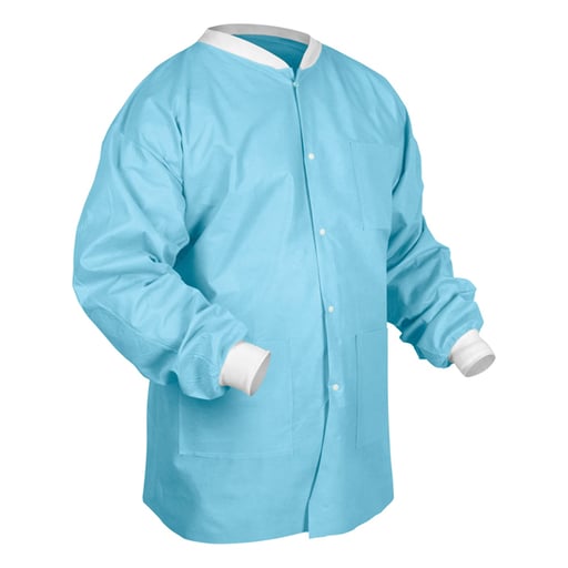 SafeWear Hipster Jacket - Soft Blue - Large 12/Pk. Made from high quality