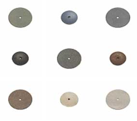 Keystone Knife Edge Rubber Wheels, Blue, Fine For Polishing Non-Precious