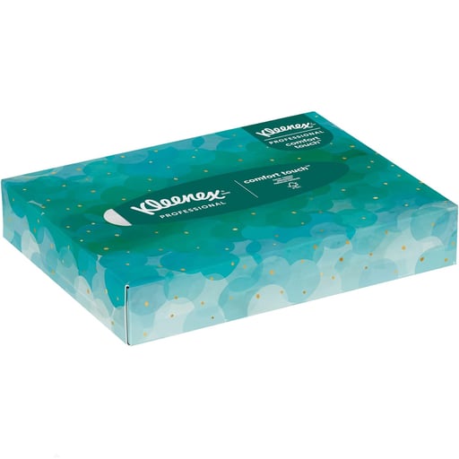 Kleenex Jr. Facial Tissue, 8.4" x 5.8", 2-Ply, White, 48 Sheets/Box, Case of 64 Boxes