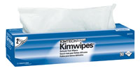 KimWipes EX-L Delicate Task Disposable Wipers, White, 2-Ply, Pop-Up Box, 15" x