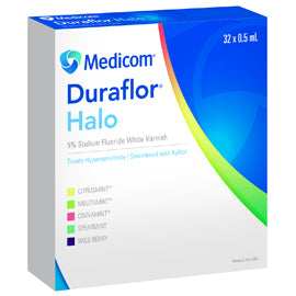 Duraflor Halo Varnish - Spearmint, 32 Units. 5% Sodium Fluoride White Varnish