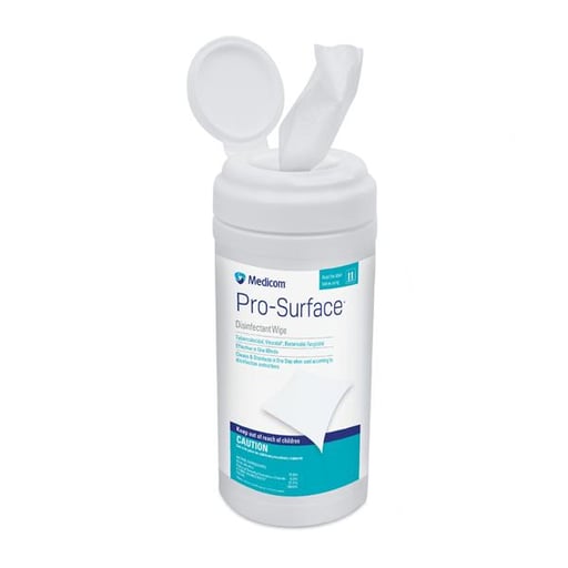 ProSurface 9" x 12"Disinfectant Wipes 65/Can. Proprietary TotalClean Technology