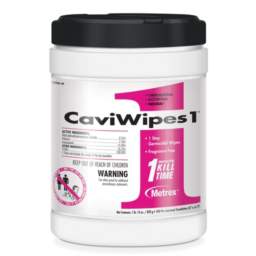 CaviWipes1 Towelettes (Large), 6" x 6.75", 160/Can