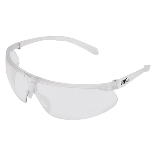 ProVision Element Wraparound Safety Glasses, Clear Frame/Clear Lens, Medium/Large Fit, 1/Pk