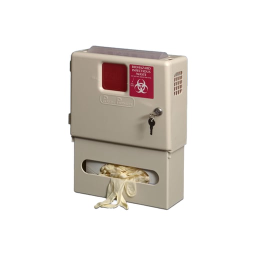 Plasti-Products Cabinet Combo Unit with Locking Wall Cabinet, and Glove Box