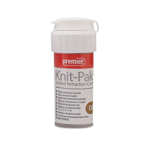 Knit-Pak Size #00 Knitted Plain Retraction Cord, Non-impregnated 100" Cotton