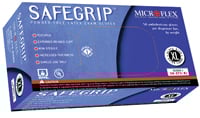 Safegrip Latex gloves: Non-Sterile, Powder-Free, Textured Fingertips