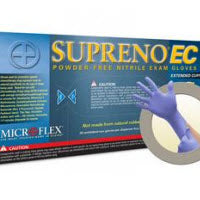Supreno EC Nitrile gloves: Small, 50/Bx, Non-Sterile, Powder-Free, Textured