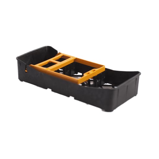 PractiPal Mini Tray with Orange Clamp - 1/Pk. in a smaller size (80x188x37 mm)