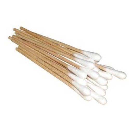 Defend 6" Cotton Tipped Applicators, Non-sterile, made from all wood dowels