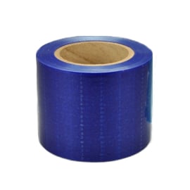Palmero 4" x 6" BLUE Barrier Film in Dispenser Box, 1200 Sheets/Roll. Low-tack